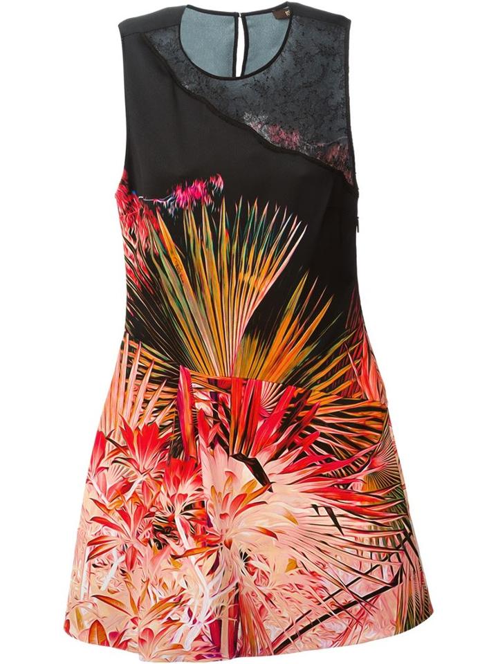 Roberto Cavalli Printed Flared Dress