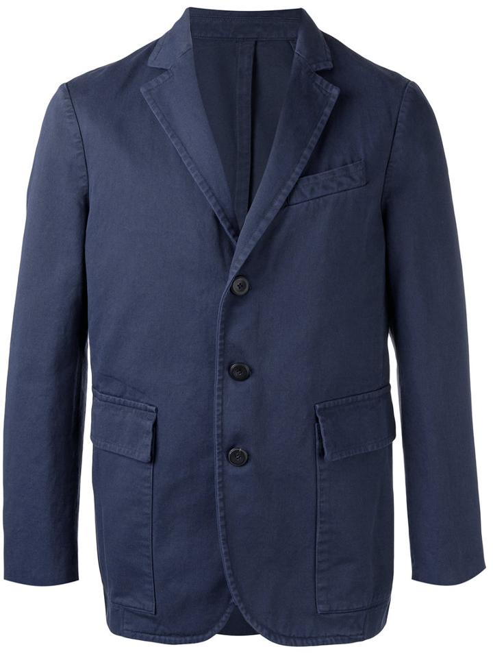 Doppiaa - Casual Blazer - Men - Cotton - 50, Blue, Cotton