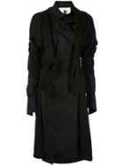Aganovich Deconstructed Jersey Shirt Dress - Black