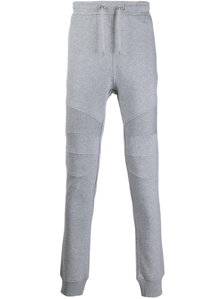 Balmain Drawstring Logo Track Pants - Grey