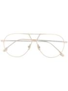 Victoria Beckham Vb2106 Aviator-style Glasses - Metallic