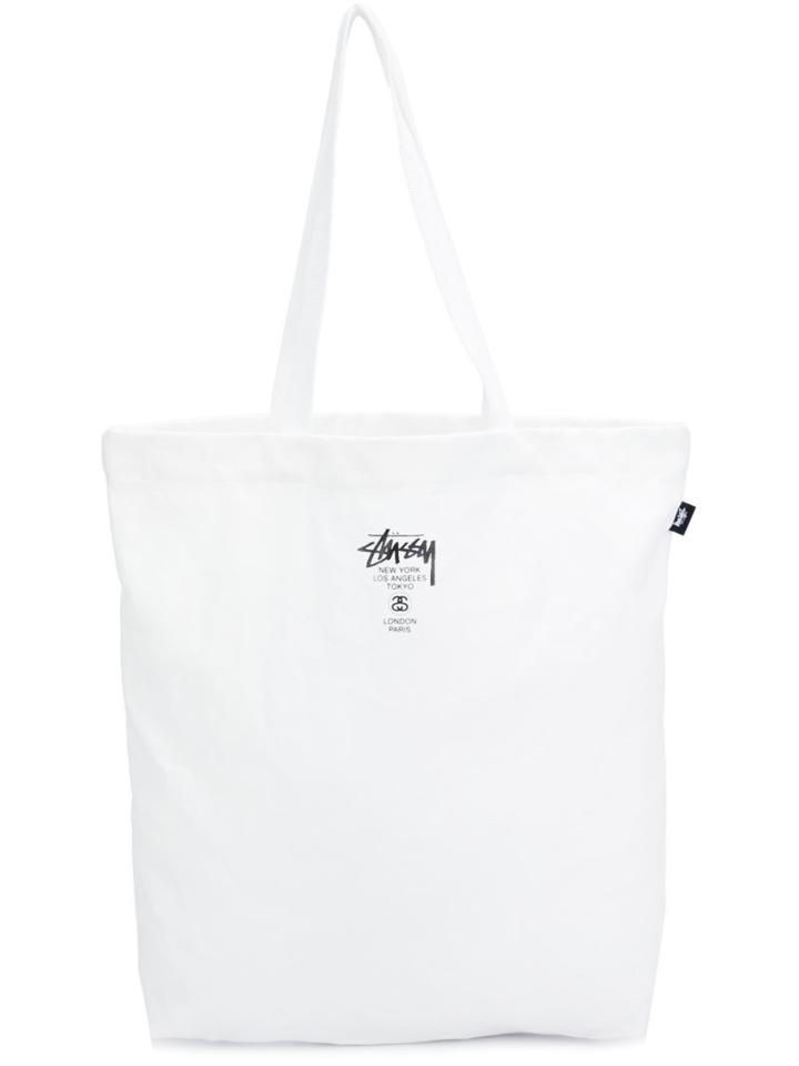 Stussy Logo Print Tote