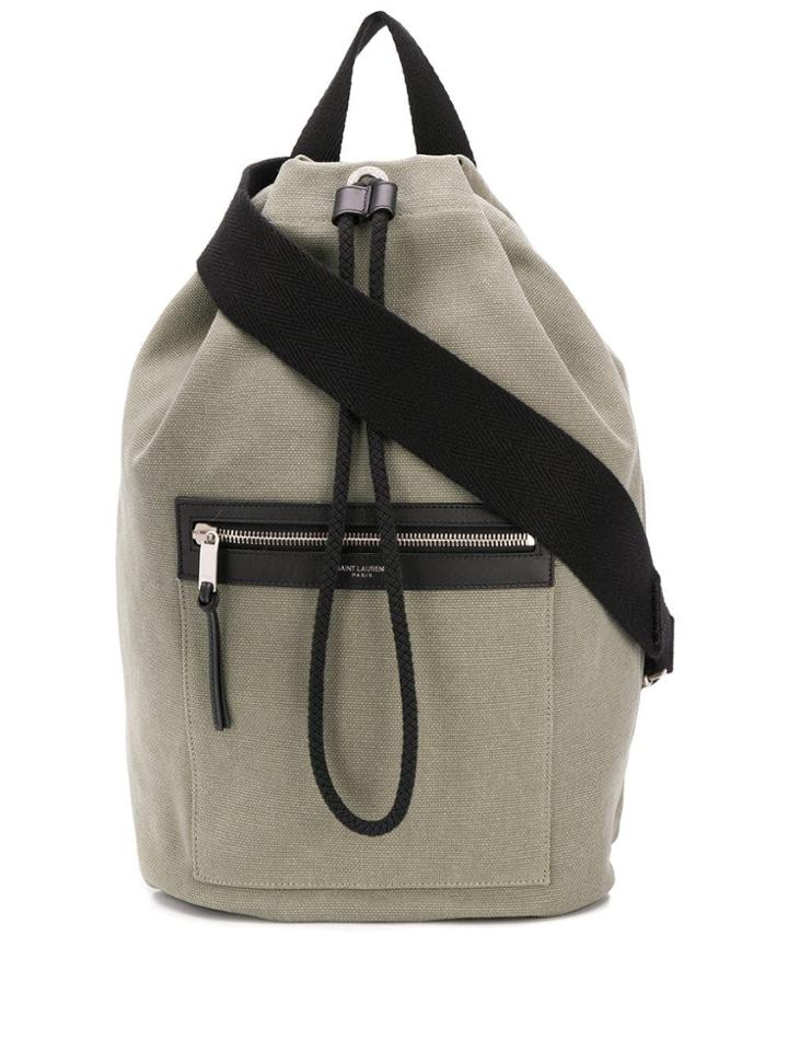 Saint Laurent City Sailor Backpack - Green