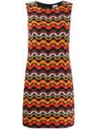M Missoni Geometric Silk Dress - Orange