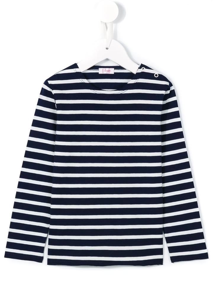 Il Gufo Striped Top, Boy's, Size: 12 Yrs, Blue