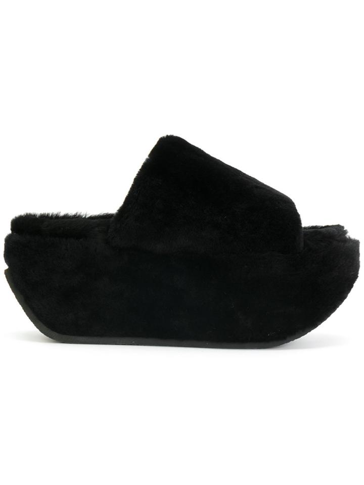 Peter Non Platform Open-toe Sandals - Black