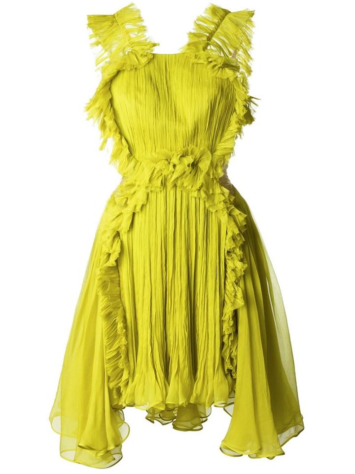 Maria Lucia Hohan Frilled Cocktail Dress