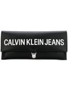 Calvin Klein Jeans Embossed Logo Clutch - Black
