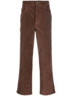 Nanushka Corduroy Straight-leg Trousers - Brown