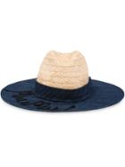 Miu Miu Logo Embroidered Sun Hat - Blue