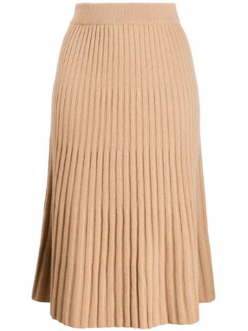 N.peal Ribbed Skirt - Neutrals