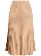 N.peal Ribbed Skirt - Neutrals