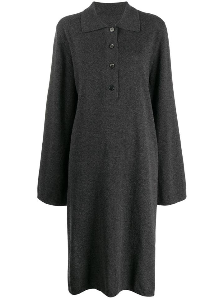 Maison Margiela Oversized Polo Sweater - Grey