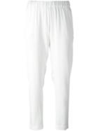 P.a.r.o.s.h. Sechiny Trousers, Women's, Size: L, White, Silk/spandex/elastane