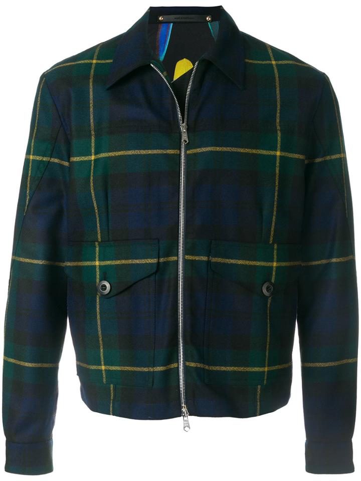 Paul Smith Plaid Lightweight Jacket - Green