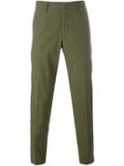 Incotex Classic Chinos, Men's, Size: 54, Green, Cotton/spandex/elastane