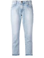 Current/elliott - Cropped Straight Jeans - Women - Cotton - 29, Blue, Cotton
