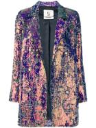 5 Progress Sequin Tweed Blazer - Pink & Purple