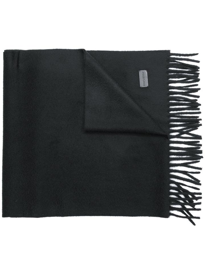 Saint Laurent Fine Knit Scarf - Black