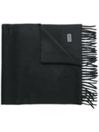 Saint Laurent Fine Knit Scarf - Black