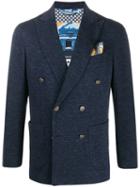 Fefè Pocket Square Blazer - Blue