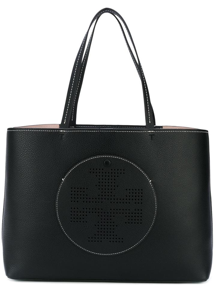 Tory Burch - Logo Tote - Women - Leather - One Size, Black, Leather