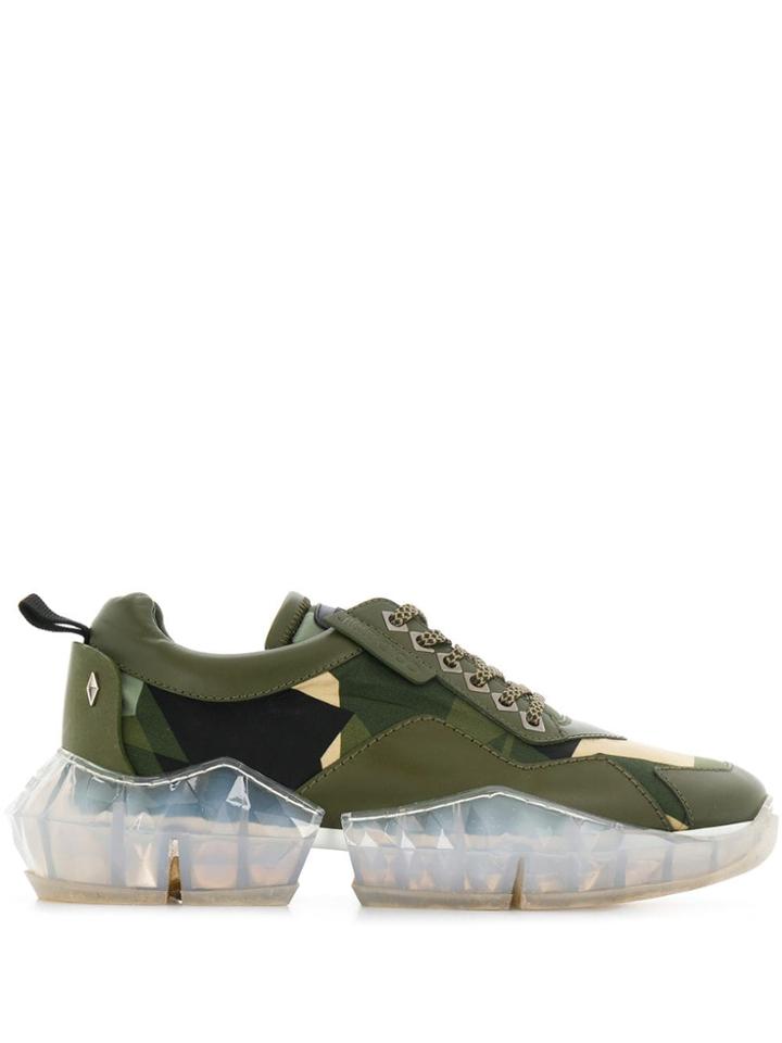 Jimmy Choo Diamond Low-top Sneakers - Green