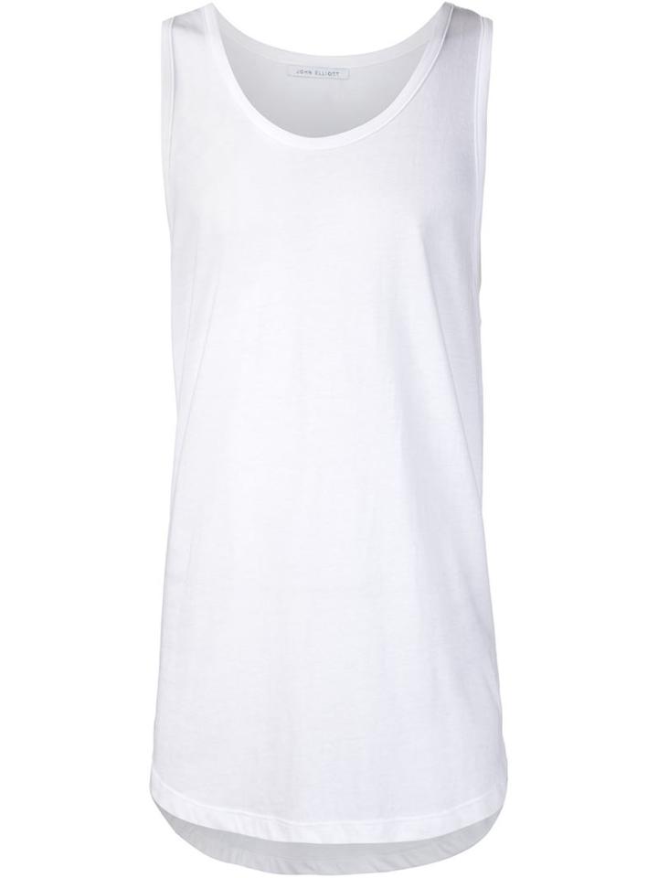 John Elliott 'curve' Tank Top, Men's, Size: Medium, White, Modal/supima Cotton