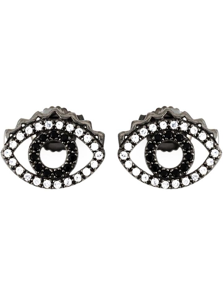 Kenzo 'eye' Earrings, Women's, Black
