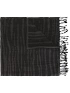 Diesel Zebra Print Scarf, Adult Unisex, Grey, Cotton