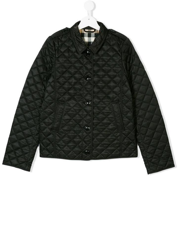 Burberry Kids Quilted Lightweight Jacket - Black