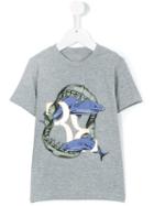 Billionaire Kids - Shark Print Shirt - Kids - Cotton/spandex/elastane - 6 Yrs, Boy's, Grey