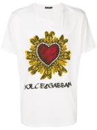 Dolce & Gabbana Heart Crest Print T-shirt - White
