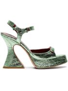 Sies Marjan Green Ellie 110 Leather Sandals