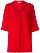 Stella Mccartney Piped-trim Shirt - Red