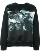 Christopher Kane - Car Crash Sweatshirt - Women - Cotton - Xs, Black, Cotton