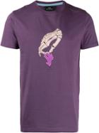 Ps Paul Smith Skeleton Print T-shirt - Purple