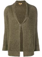 Fay Sparkly Button Cardigan, Women's, Size: Small, Green, Cotton/linen/flax
