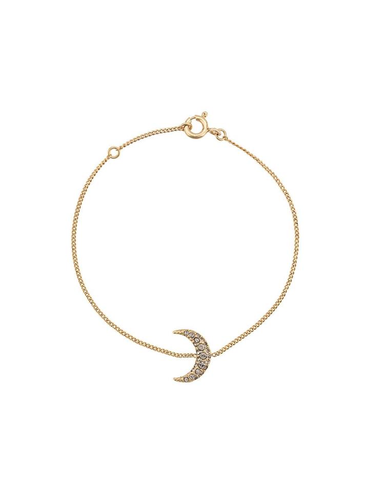 Isabel Marant Embellished Crescent Charm Bracelet - Gold