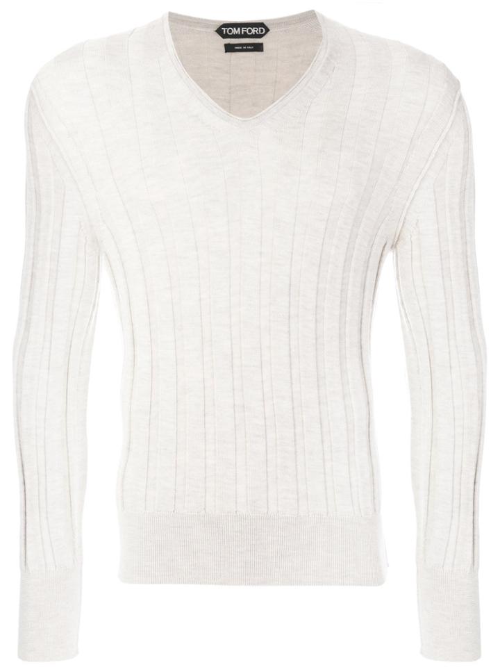 Tom Ford V-neck Sweater - Grey