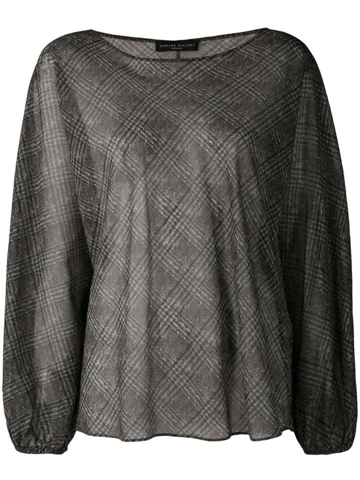 Fabiana Filippi Checked Blouse - Blue