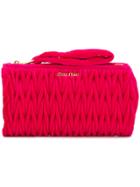 Miu Miu Textured Clutch Bag - Pink & Purple