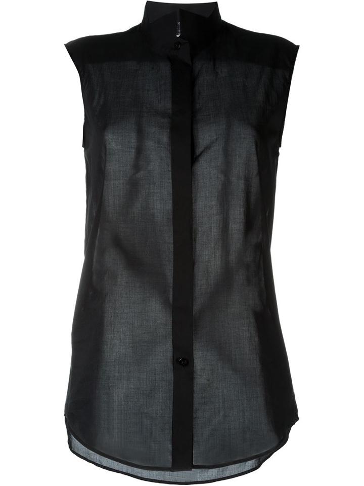 Maison Margiela Sleeveless Sheer Blouse
