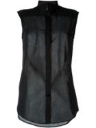 Maison Margiela Sleeveless Sheer Blouse