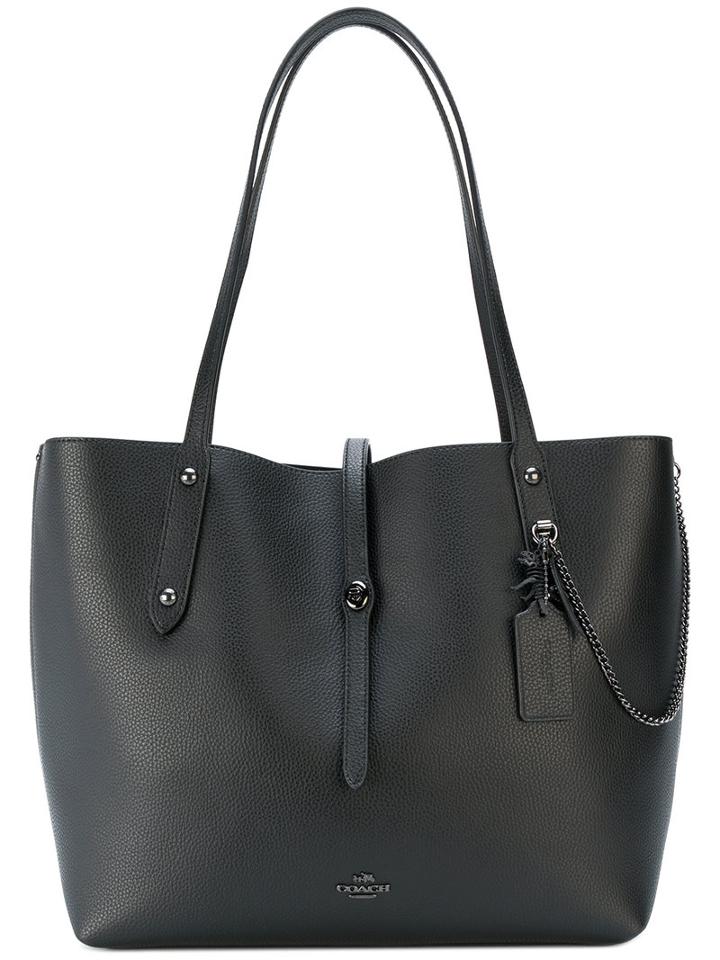 Coach - Market Tote Bag - Women - Leather - One Size, Black, Leather