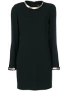 Dsquared2 - Metallic Coin Embroidered Dress - Women - Polyester/spandex/elastane/acetate/viscose - 44, Black, Polyester/spandex/elastane/acetate/viscose