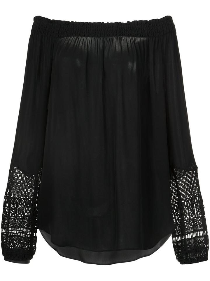 Kobi Halperin Macrame Detail Off-shoulders Blouse