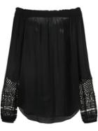 Kobi Halperin Macrame Detail Off-shoulders Blouse