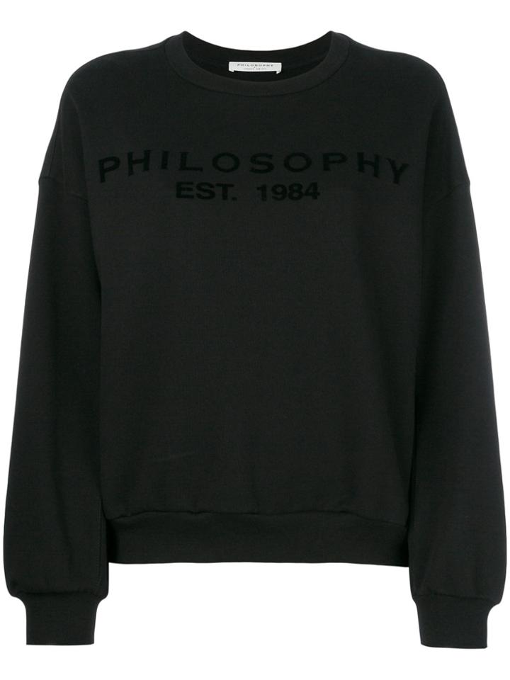 Philosophy Di Lorenzo Serafini Crew Neck Jumper - Black