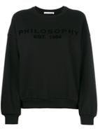 Philosophy Di Lorenzo Serafini Crew Neck Jumper - Black